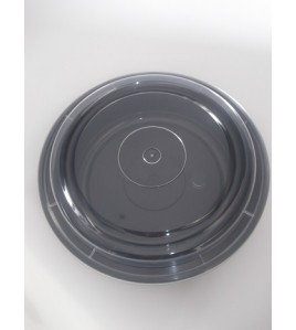 7" Round Plastic Containers With Lids 50pcs Per Sleeve