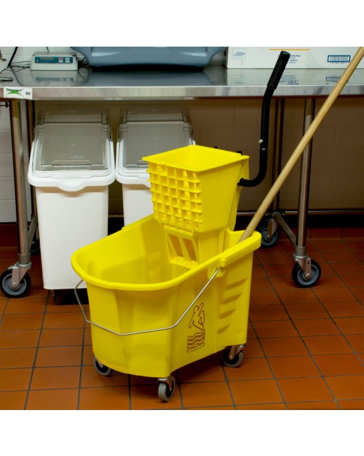 35qt Splashproof side press Bucket Wringer Combo 35qt Splashproof side press Bucket Wringer Combo