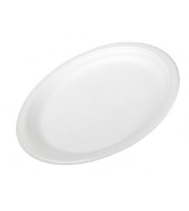 Dynette Liteware: White 10" Foam Plates 125 Pcs / Sleeve