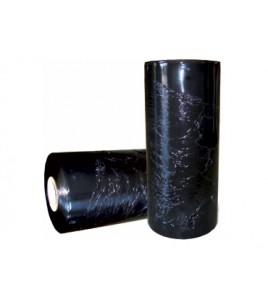 14" 320mm 16 mic 1500' Black Hand Pallet Wrap 4 Rolls Per Case 