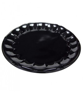 12" Flat Black Tray Smartlock Caterware, 50/case