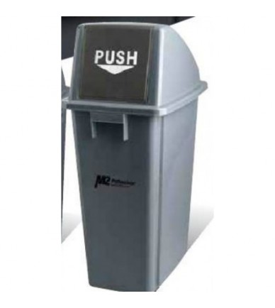 M2: rectangular 60L garbage container with lid