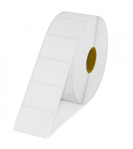 paper label bond roll of 3250 4"x2" 