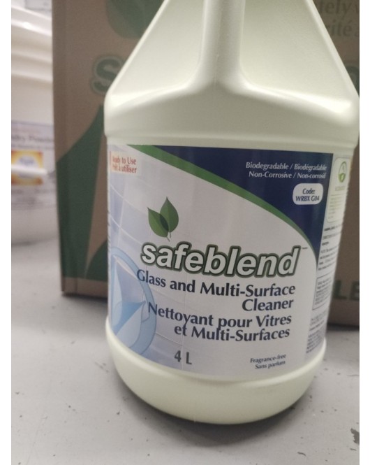 Safeblend: Glass & Multi Surface Cleaner 4L Bottle